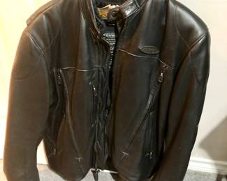 Harley black leather jacket