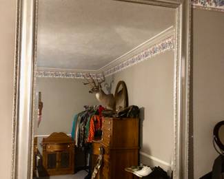 Large silver mirror