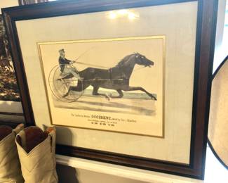 Pair of horse racing prints