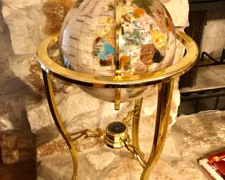 Floor standing globe