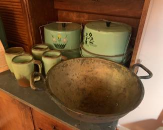 Very early brass bowl