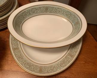 Beautiful set of Royal Doulton English renaissance filagree china