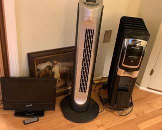 Heaters, small tv