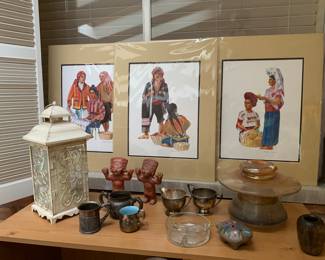 Large telephone insulator, Native American art