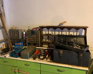 Tools, torch, tool box