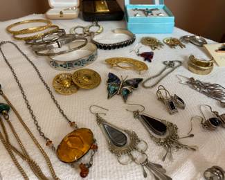 Sterling bracelets, bangles, jewelry