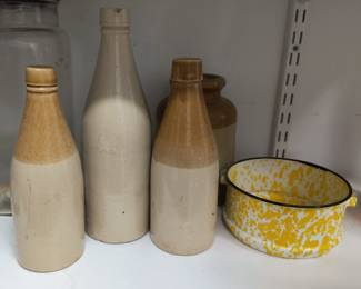Antique Stone ware bottles