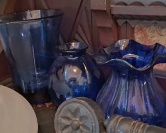 Lots of Cobalt Blue Glassware
