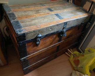 Possibly oak wooden trunk