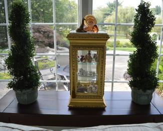 Miniature gilt cabinet