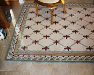 MacKenzie Childs area rug 5' x 8'