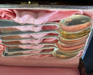 800 silver Continental boxed spoons