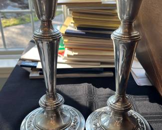 Sterling candlesticks