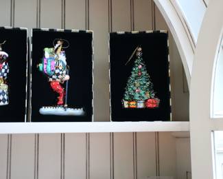 MacKenzie Childs Christmas ornaments