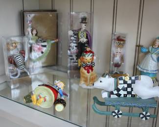 MacKenzie Childs Christmas ornaments