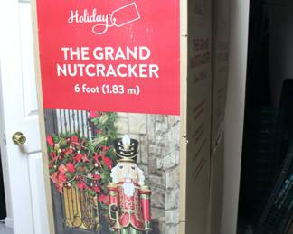 two 6' tall nutcrackers