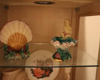 Antique majolica pieces from Charles Washburne
