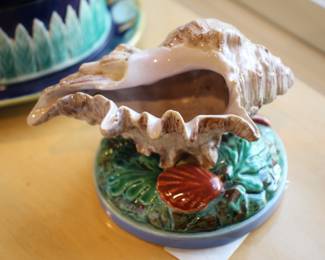 Antique majolica pieces from Charles Washburne