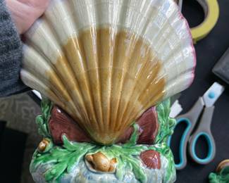 Antique majolica pieces