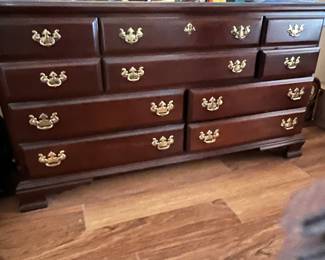 GORGEOUS SUMTER DRESSER WITH MIRROR FROM  LOUIS SHANKS 