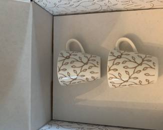 2 sets of Villeroy & Boch espresso glasses and saucer 