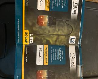2 new in the box solar lanterns, great for the fall