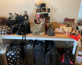 Tumi luggage, Gucci, Dooney, Fendi, Louis Vuitton, Chanel, Hermes, Longchamp, Burberry and more!
