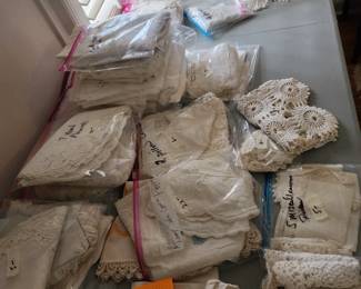 There are so many beautiful linens in this house and they are priced cheap.