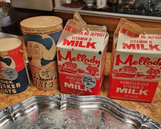 Vintage paper cartons