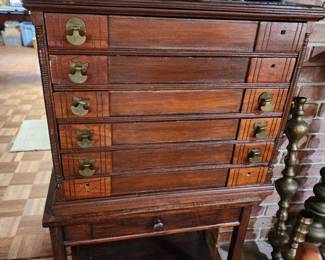 Antique silver chest