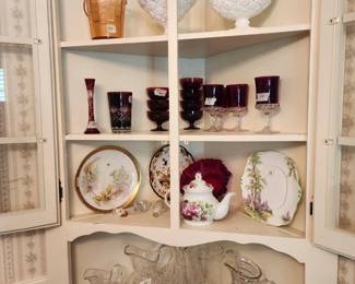 Beautiful ruby red stemware