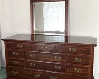 Pennsylvania House Chippendale Mirrored Dresser 