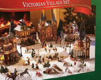 Members 34Piece Victorian Village Set 