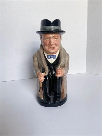 Royal Doulton Winston Churchill Signed Toby Jug 