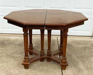 Solid Wood Octagon Dining Table 
