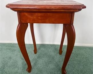 Tapered Cabriole End Table
