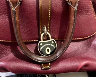 Dooney & Burke dark red merlot