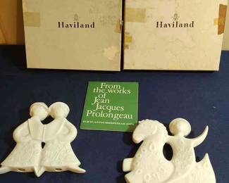2 Haviland Christmas Ornaments