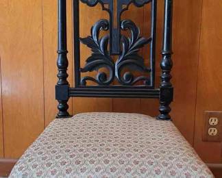 Antique French Prie Dieu Holy Water Font Reliquary