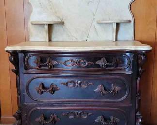 Antique Marbletop Washstand Dresser