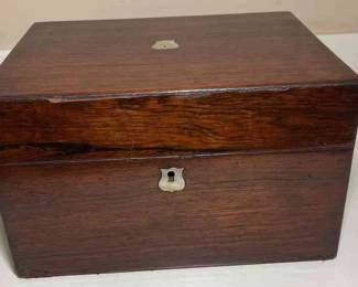 Antique Victorian Vanity Jewelry Necessary Box