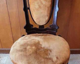 Antique Upholstered Parlor Chair