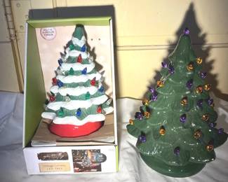 Ceramic Trees With Lights