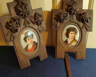 German Portraits On Porcelain
