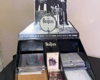 Vintage Beatles store display sealed Beatles cds