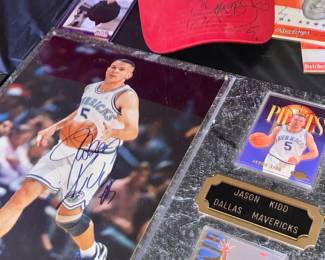 Jason Kidd signed photo & card