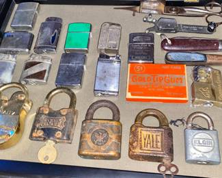 Antique railroad locks 