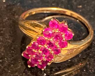 10k & pink sapphire 