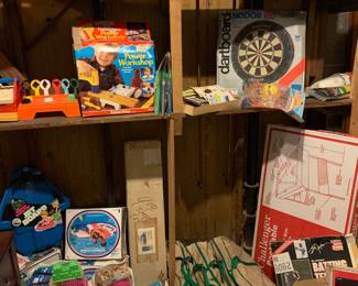 So many vintage toys and sporting goods