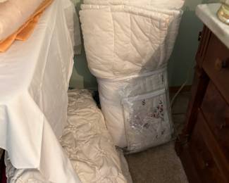 king quilt with window panels